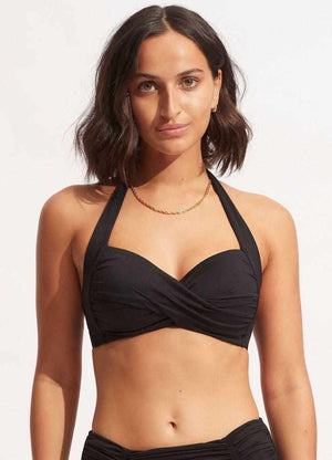 Seafolly Twist Soft Cup Halter - Seafolly Collective