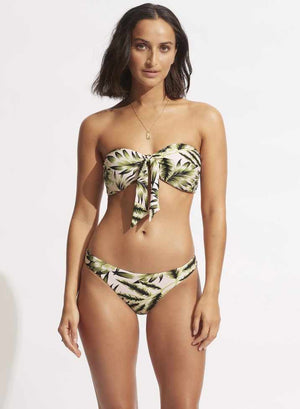 Seafolly Twist Tie Front Bandeau - Island In The Sun