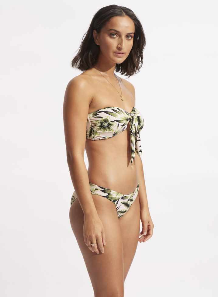 Seafolly Twist Tie Front Bandeau - Island In The Sun