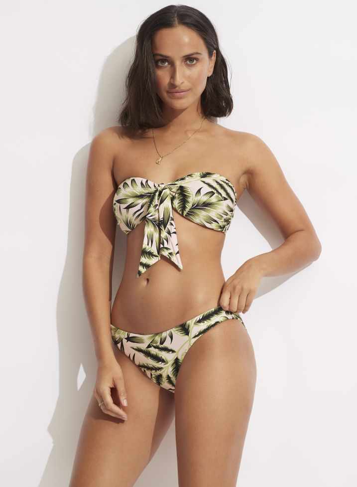 Seafolly Twist Tie Front Bandeau - Island In The Sun
