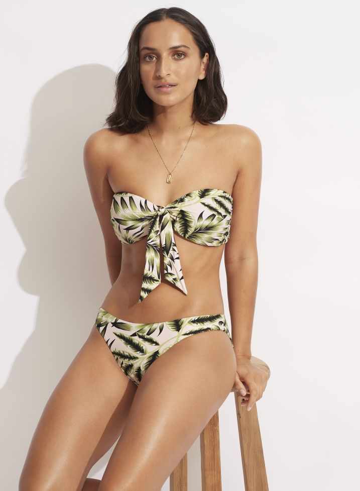Seafolly Twist Tie Front Bandeau - Island In The Sun