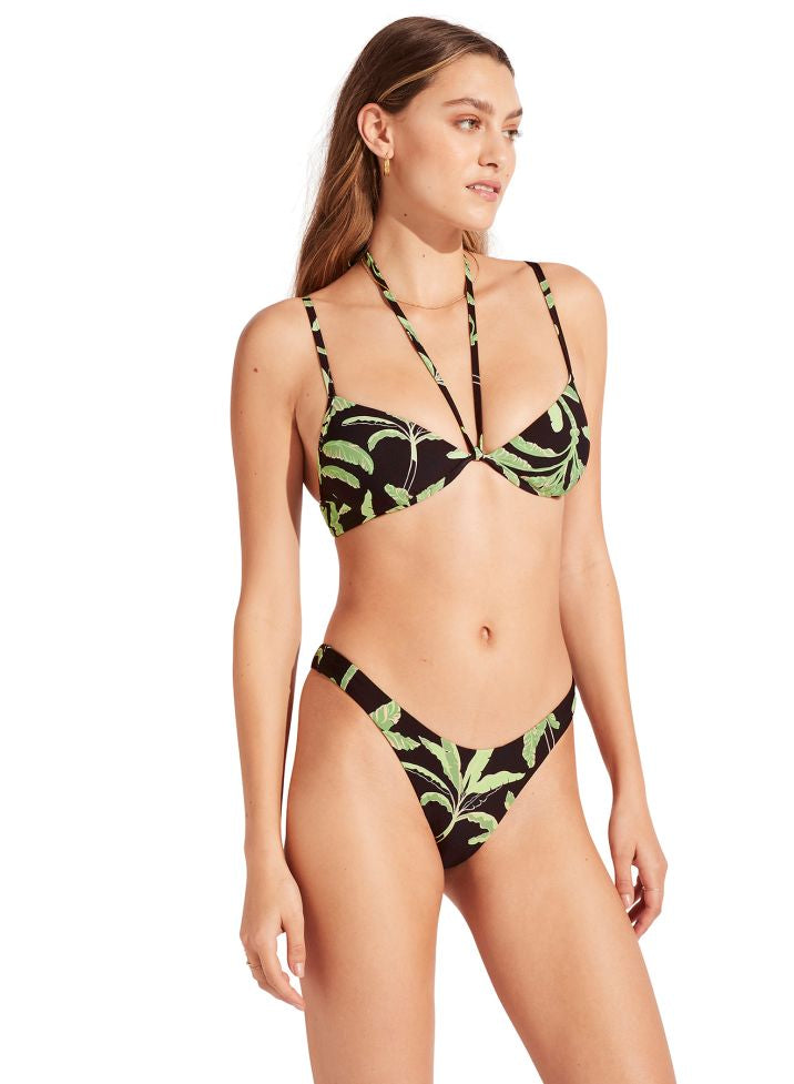 Seafolly High Cut Rio - Palm Paradise