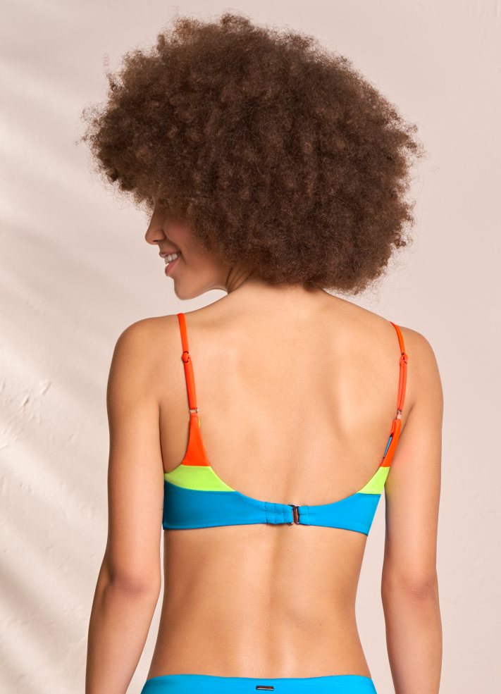 Maaji Lanaii Reversible Sporty Bralette Bikini Top - Ocean Blue