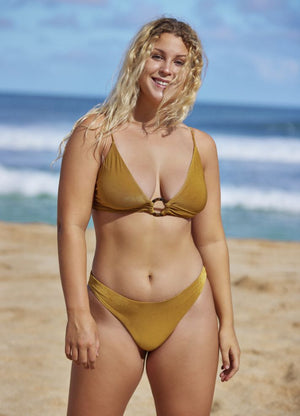 Maaji Sublimity Classic Bikini Bottom - Honey Gold