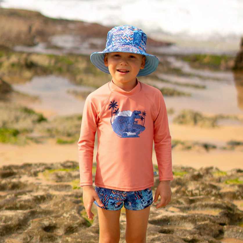 Salty Ink Boys Long Sleeve Rashvest - Tiki