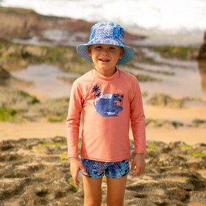 Salty Ink Boys Long Sleeve Rashvest - Tiki