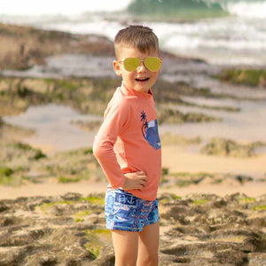 Salty Ink Boys Long Sleeve Rashvest - Tiki