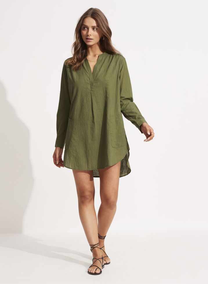 Seafolly Boyfriend Beach Shirt - Beach Basics