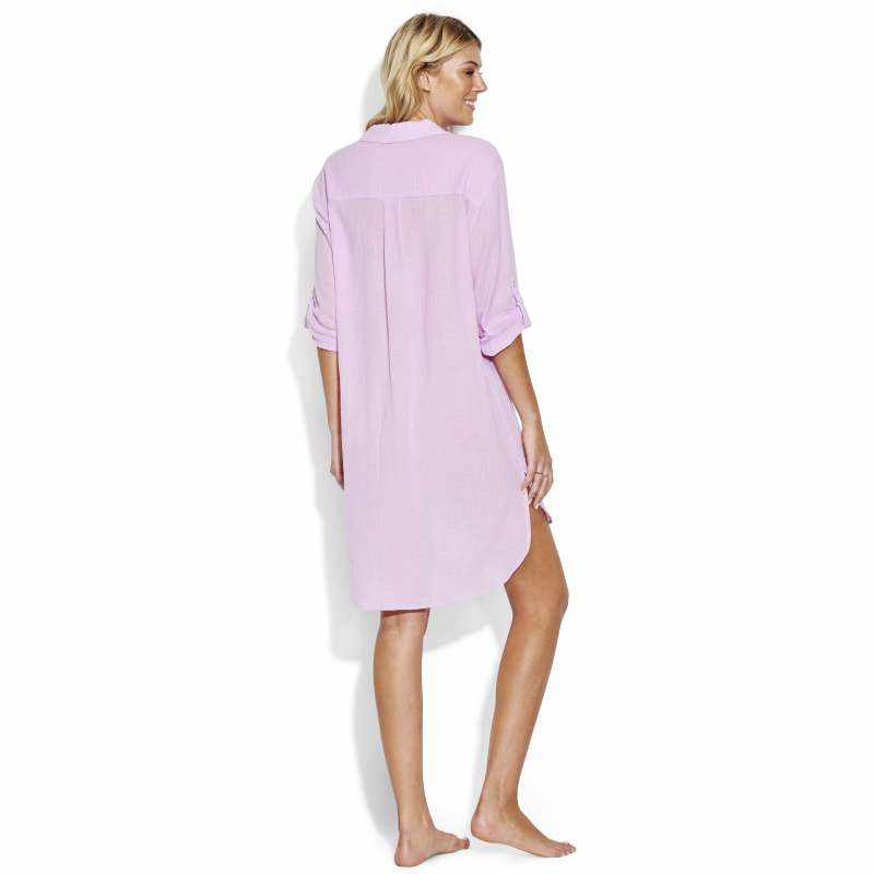 Seafolly Crinkle Twill Shirt - Beach Basics