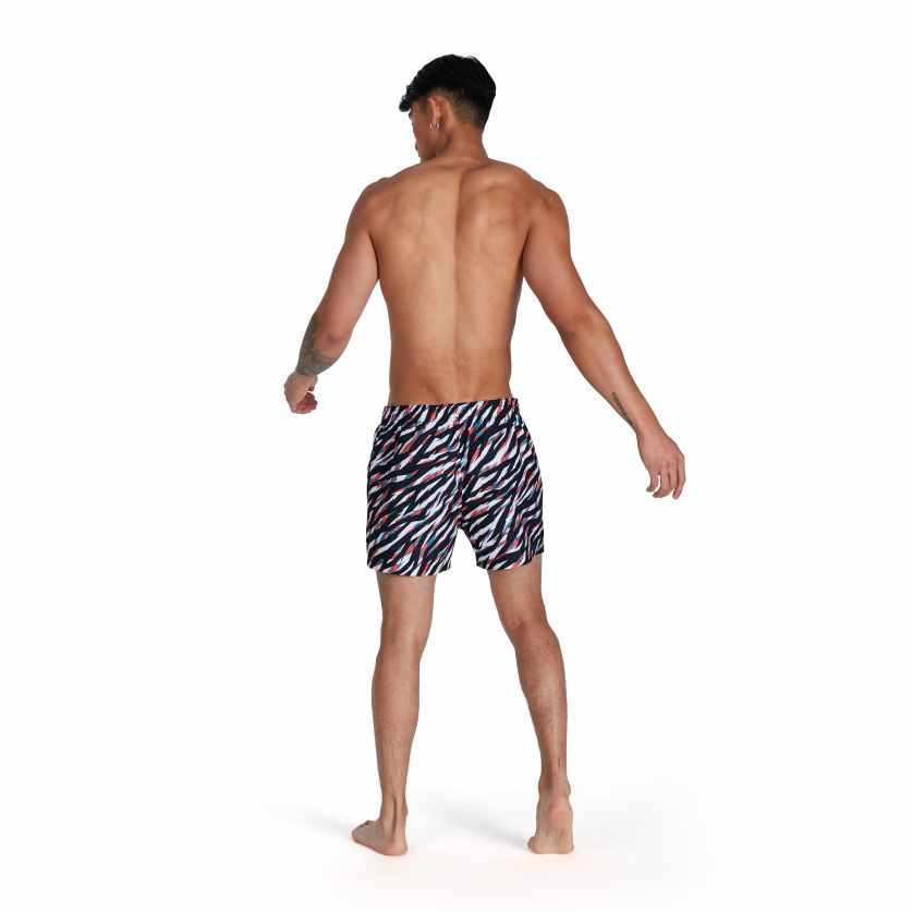 Speedo Mens 14 Inch Watershort - Zebra Black
