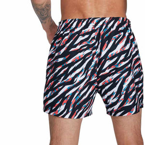 Speedo Mens 14 Inch Watershort - Zebra Black