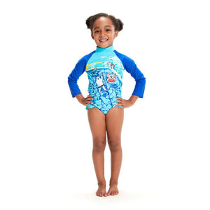 Speedo Toddler Girls Longsleeve Frill One Piece - Down Under