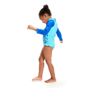 Speedo Toddler Girls Longsleeve Frill One Piece - Down Under