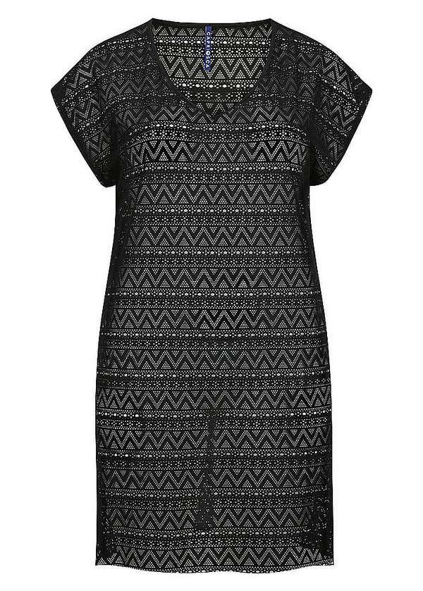 Capriosca Mesh Beach Cover Up - Black