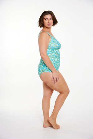 Capriosca Cross Front Swing Tankini Top - Calypso