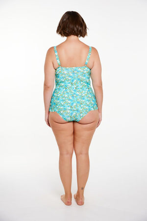 Capriosca Cross Front Swing Tankini Top - Calypso