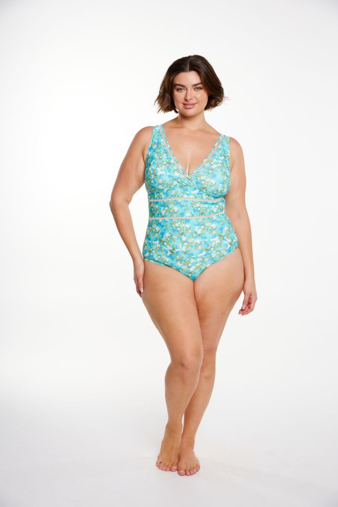 Capriosca V Neck One Piece - Calypso