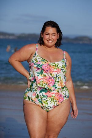 Capriosca 3 Tier One Piece - Bora Bora White