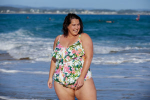 Capriosca 3 Tier Tankini Top - Bora Bora White