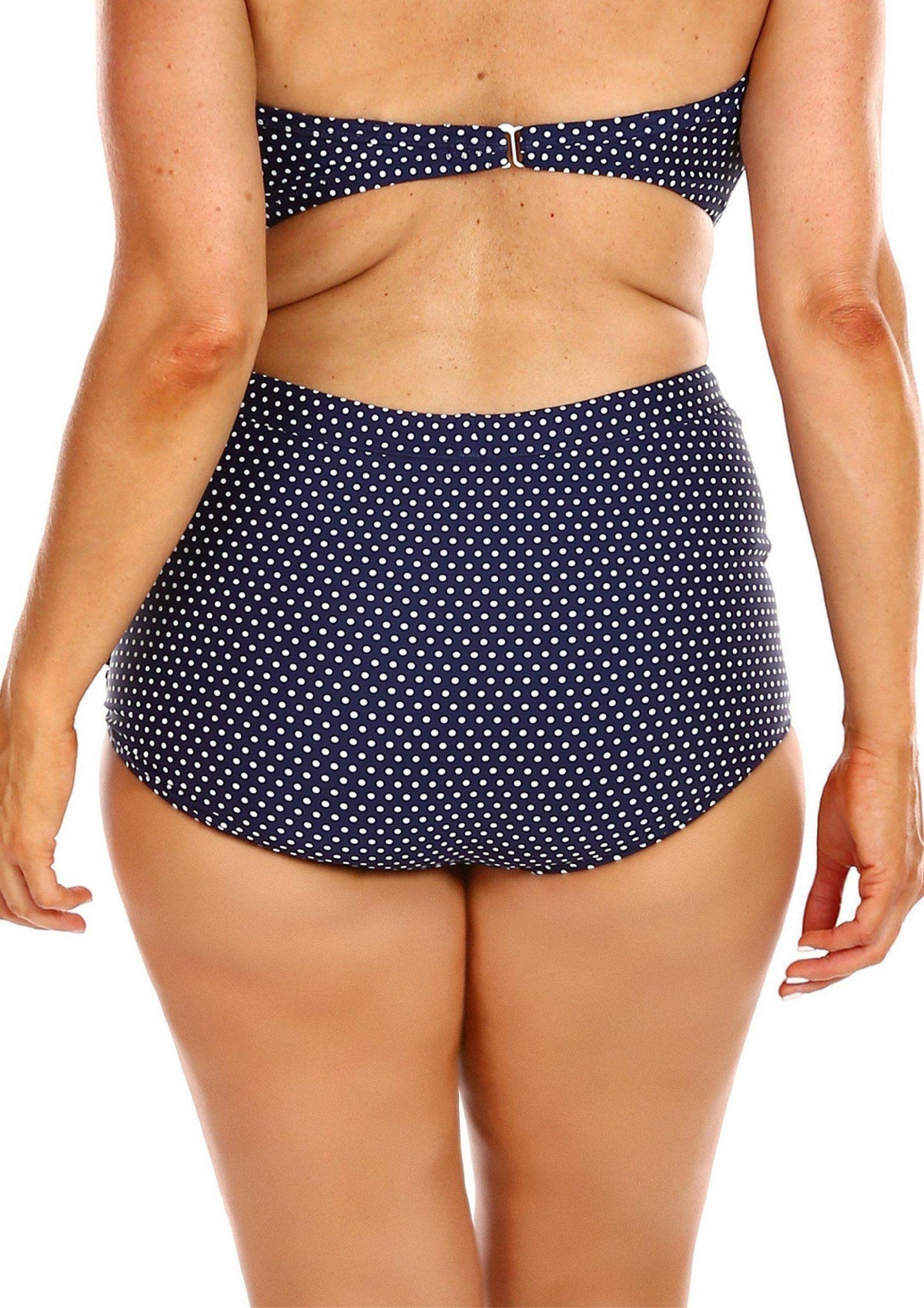 Capriosca Retro Skirted Pant - Navy Dots-Splish Splash Swimwear-Splish Splash Swimwear