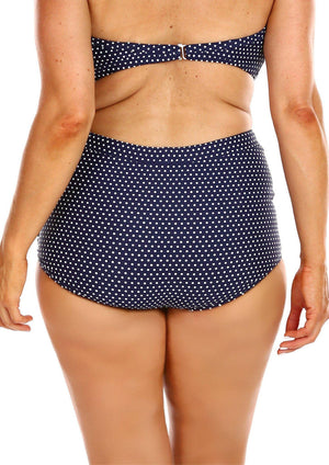 Capriosca Retro Skirted Pant - Navy Dots-Splish Splash Swimwear-Splish Splash Swimwear