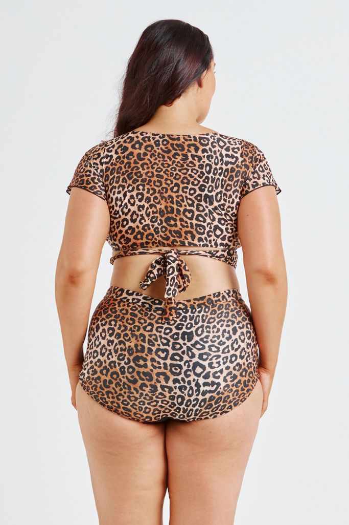 Capriosca Retro Skirted Pant - Leopard