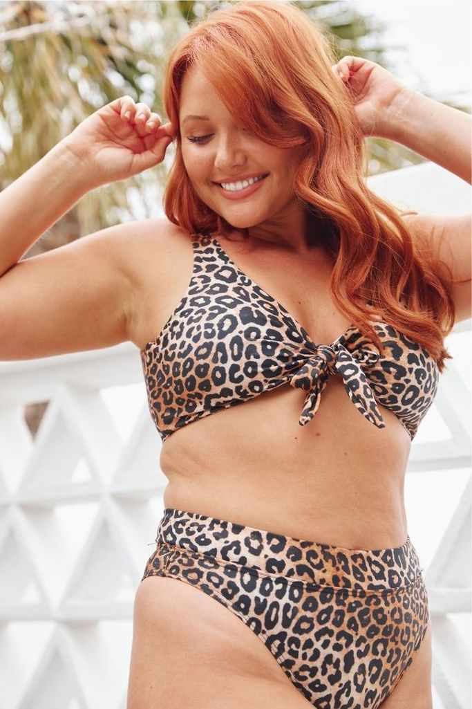 Capriosca Two Way Bikini Top - Leopard