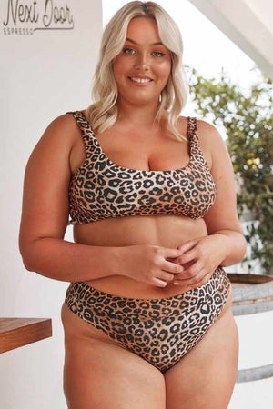 Capriosca Two Way Bikini Top - Leopard