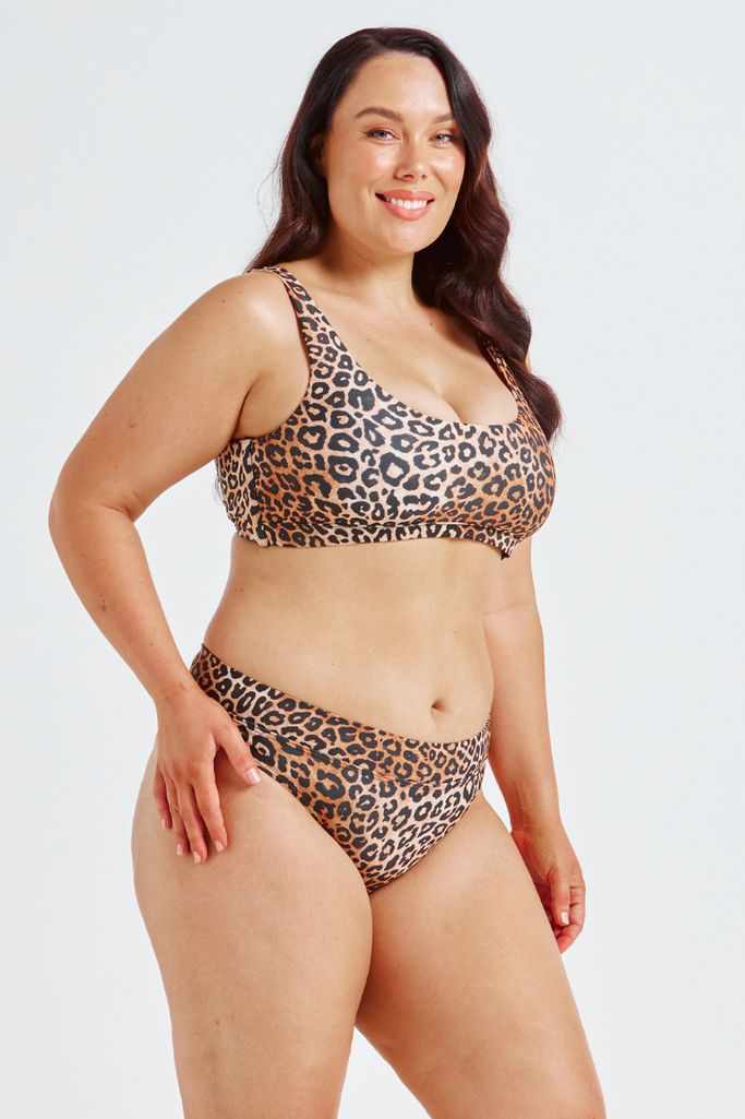 Capriosca Two Way Bikini Top - Leopard