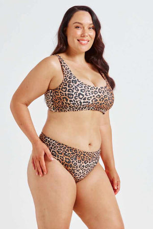 Capriosca Two Way Bikini Top - Leopard