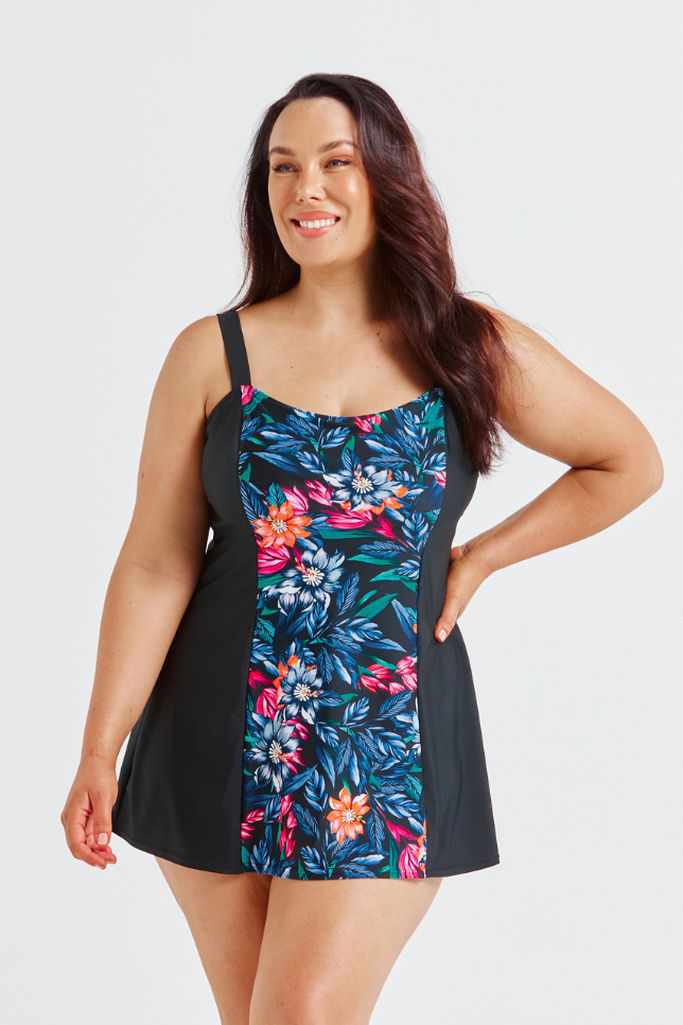 Capriosca Wide Strap Swim Dress - Molokai