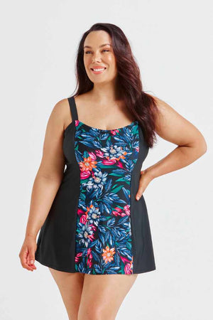 Capriosca Wide Strap Swim Dress - Molokai