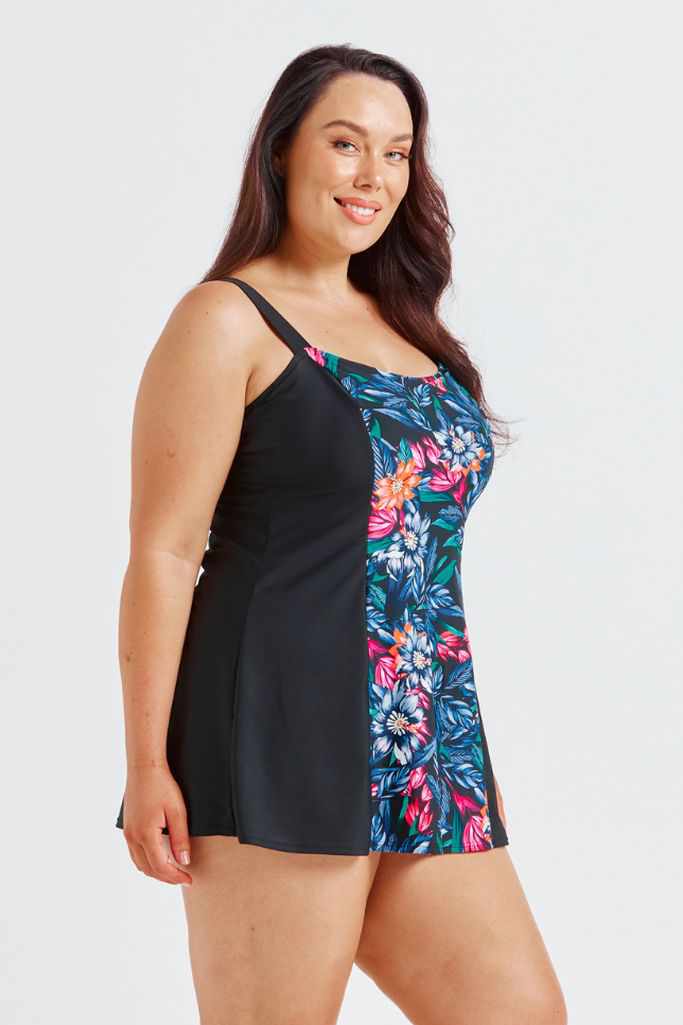 Capriosca Wide Strap Swim Dress - Molokai