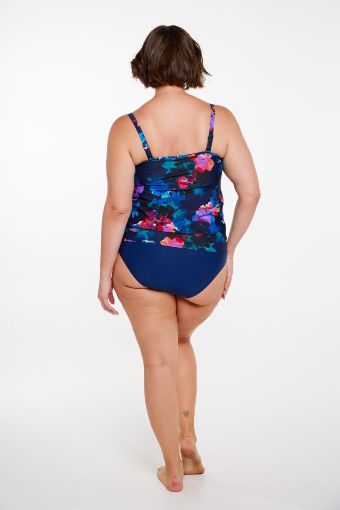 Capriosca Flouncy Bandeau Tankini Top - Montego