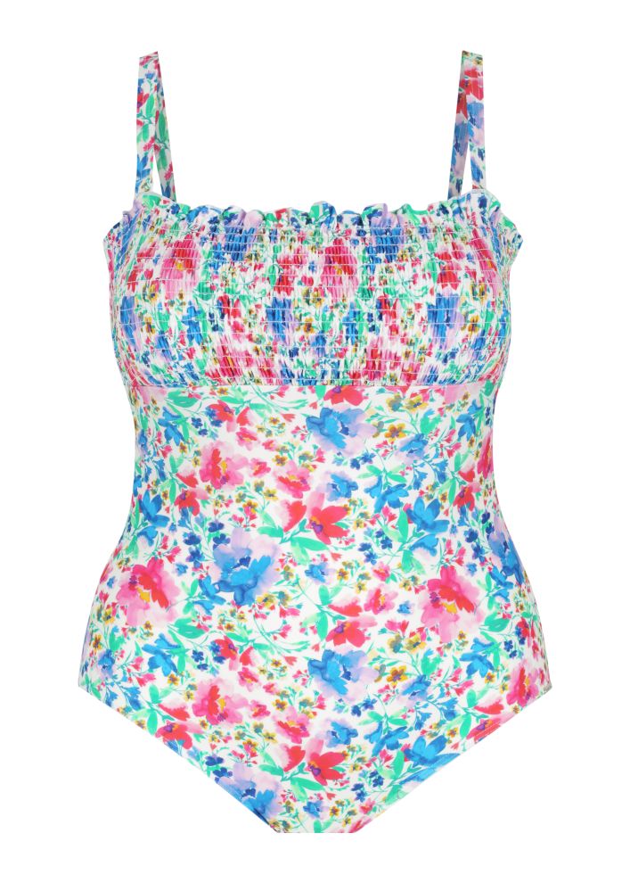 Capriosca Shirred One Piece - Summer Fields