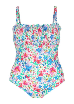 Capriosca Shirred One Piece - Summer Fields