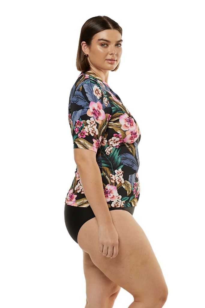 Capriosca Short Sleeve Rash Vest - Waikiki