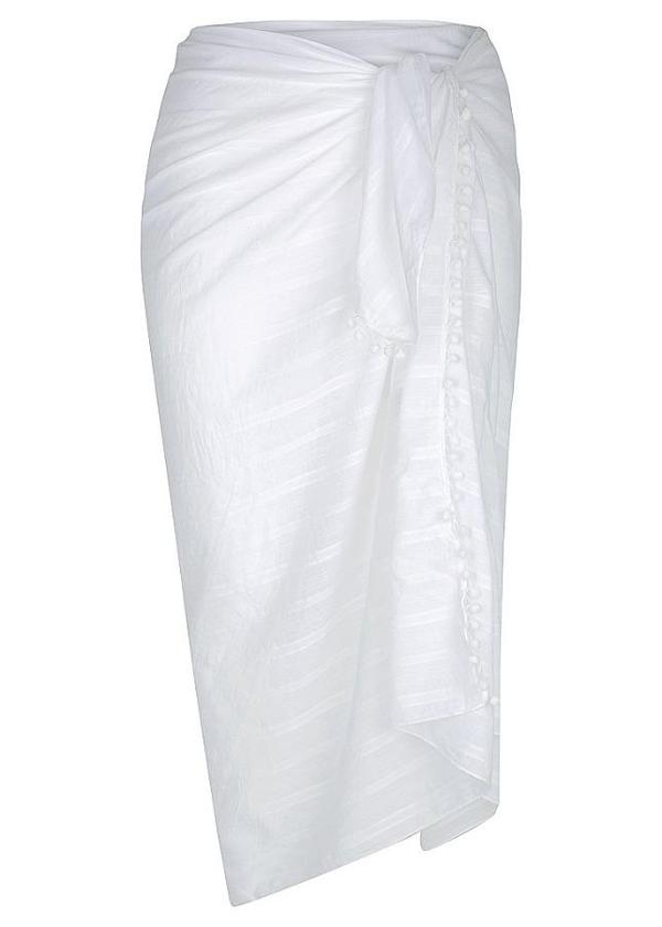 Capriosca Cotton Sarong - White