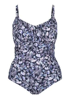 Capriosca Underwire One Piece F/G - Navy Floral