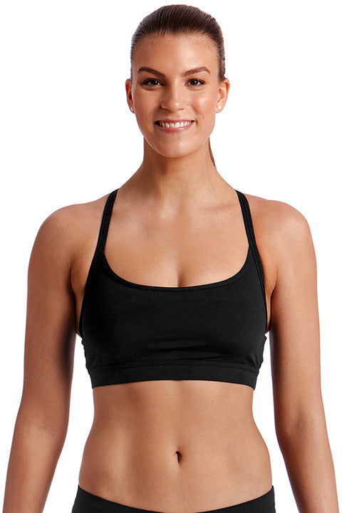 Funkita Ladies Sport Top - Still Black