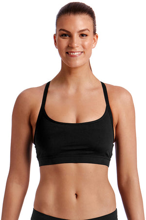 Funkita Ladies Sport Top - Still Black