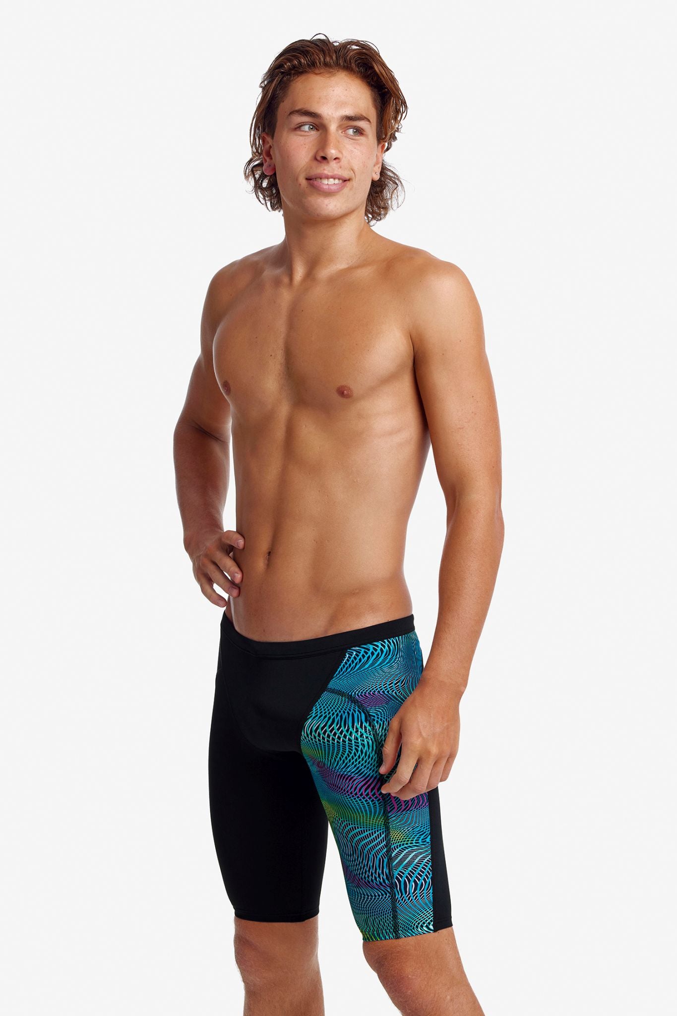 Funky Trunks Mens Training Jammers - Wires Crossed