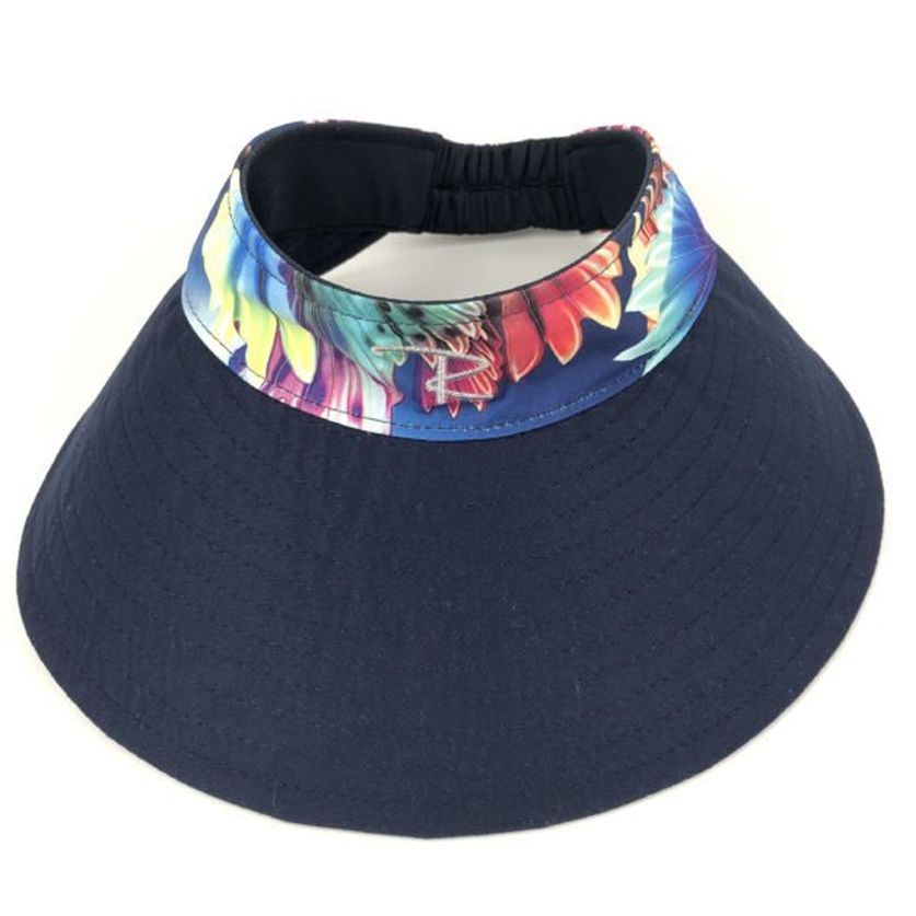 Radicool Womens Visor - Navy Flamingo