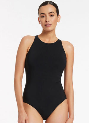 Jets High Neck DD-E Cup Tank One Piece - Jetset