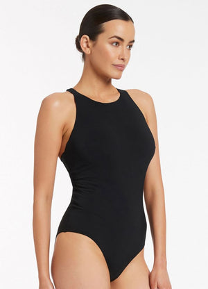 Jets High Neck DD-E Cup Tank One Piece - Jetset