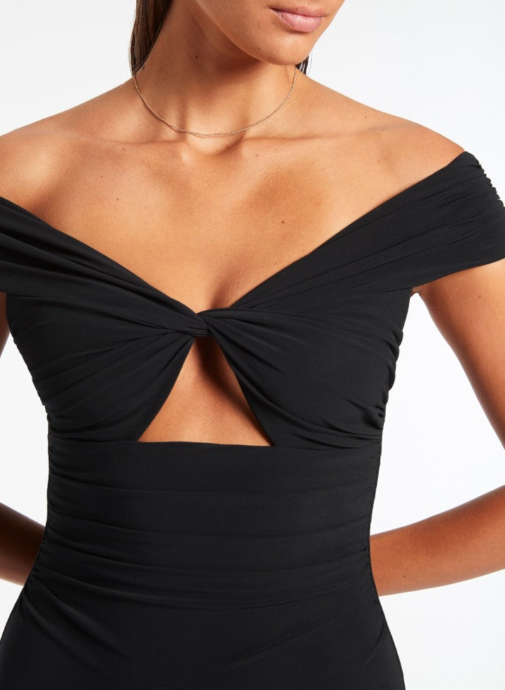 Jets Twist Off Shoulder One Piece - Jetset