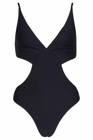 Monte & Lou Cut Out Plunge One Piece - Separates