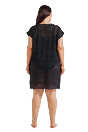 Capriosca Mesh Beach Cover Up - Black