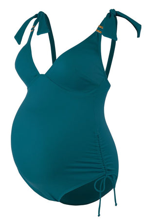 Cache Coeur Maternity Plunge One Piece - Porto Vecchio