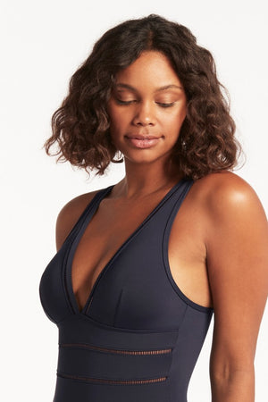 Sea Level Spliced One Piece - Eco Essentials